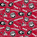 SYK NCAA University Of Georgia - GA1178 - Cotton Fabric