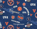 SYK NCAA University of Virginia - Home State UVA1208 - Cotton Fabric