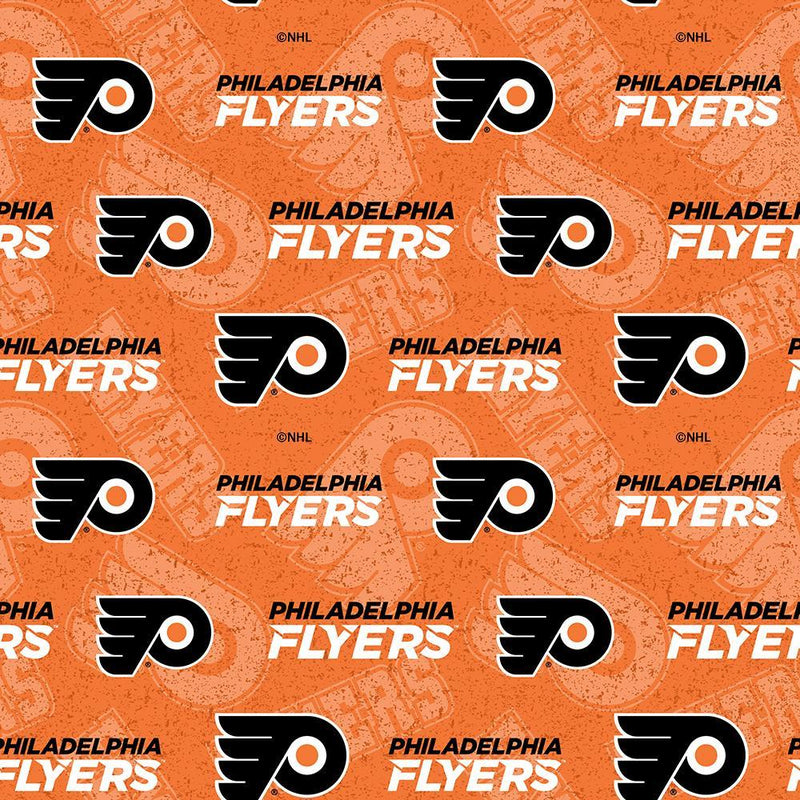 SYK NHL Philadelphia Flyers, 1199FLY Orange - Cotton Fabric
