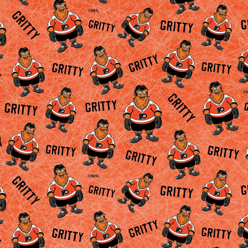 SYK Philadelphia Flyers, 1203FLY Orange - Cotton Fabric