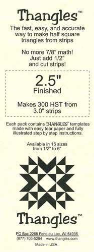 THNG Thangles Template 2.5" Finished - 02.50