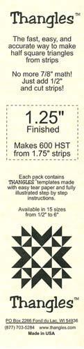 THNG Thangles Templates 1.25" Finished - 01.25