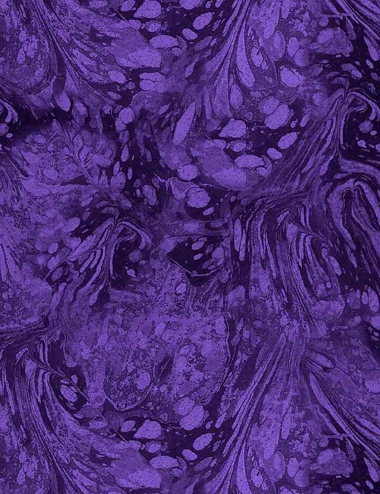 TT Floral Dreams MARBLE-CD8882-PURPLE - Cotton Fabric