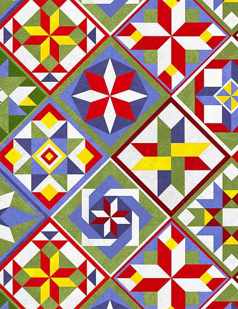 TT Hen House C8782-MULTI - Cotton Fabric