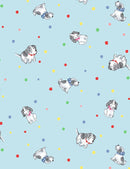 TT Let's Play - Dog Dolls C8840-BLUE - Cotton Fabric