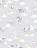 TT Love Ewe More KIDZ- CD1306-GREY - Cotton Fabric