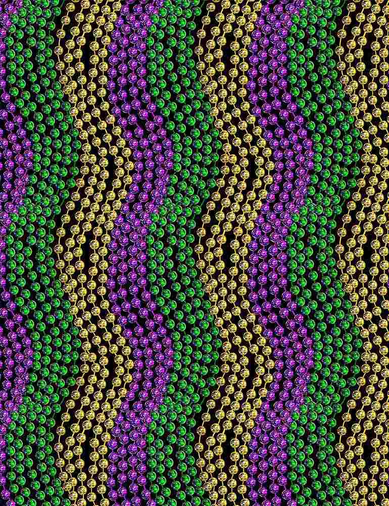 TT Mardi Grass Beads Stripe GAIL-CD8583-MULTI - Cotton Fabric
