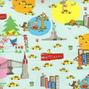 TT NY Scenic C8701-BLUE - Cotton Fabric