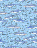 TT Ocean Blue CD1297-BLUE - Cotton Fabric