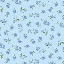TT Pansy Paradise CD1897-SKY - Cotton Fabric