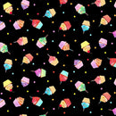 TT Party Animal CD2070-BLACK - Cotton Fabric