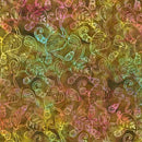 TT Persimmon, B7676-NUTMEG Multi - Cotton Batik