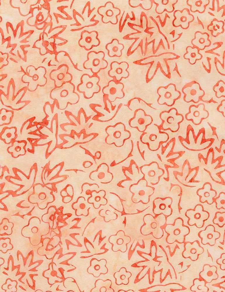 TT Persimmon, B7688-SPICE Peach - Cotton Batik
