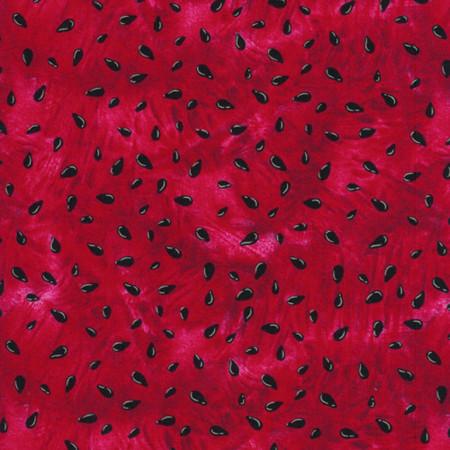 TT Summer Picnic Watermelon Pits - C1173-RED - Cotton Fabric