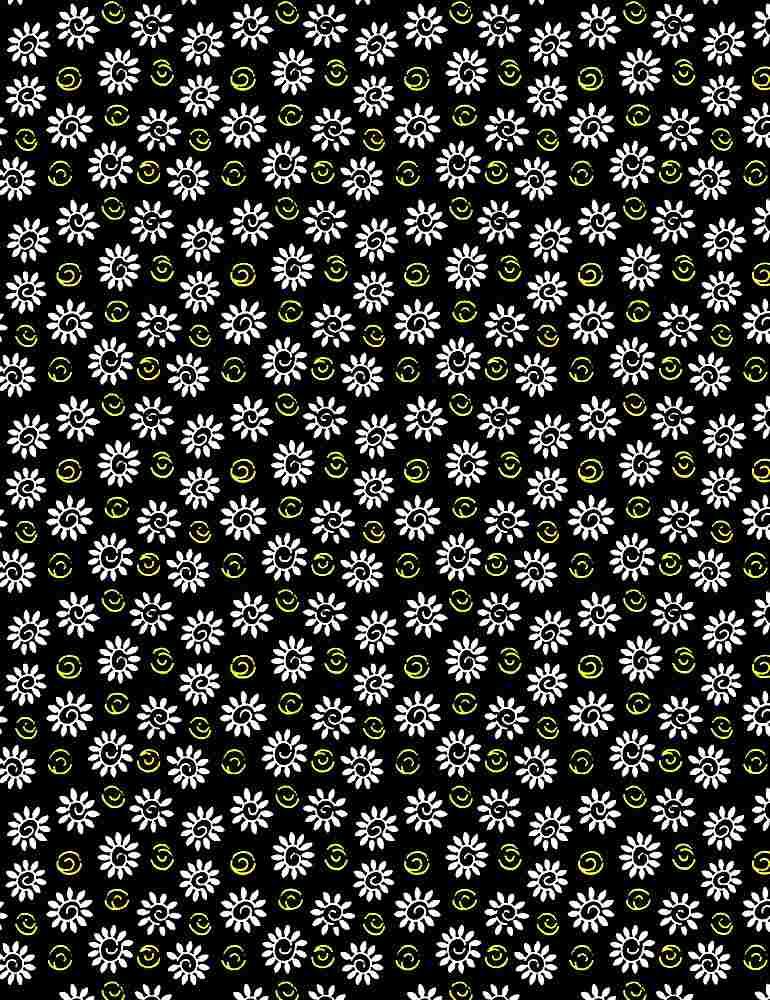TT Sundance TRIO-C1267-BLACK - Cotton Fabric