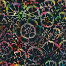 TT Tonga Jump Spring Floral Batik B7160-MIDNIGHT - Timeless Treasures
