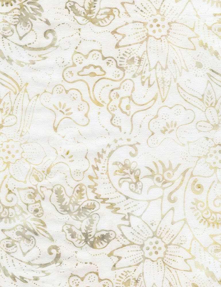 TT Tonga Opal Batiks - B1510-LINEN - Cotton Fabric