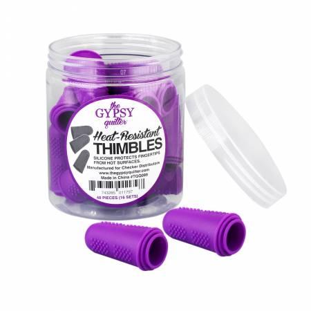 The Gypsy Quilter Heat Resistant Thimbles Purple - TGQ099