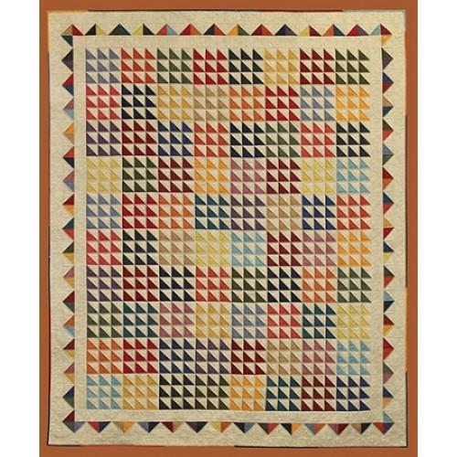 Triangle Gathering Quilt Pattern 75 x 90 - PRI479G