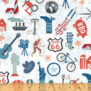 WHM Across The USA 52210-3 - Cotton Fabric