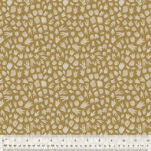 WHM Age the Dinosaurs 53560D-11 Tan - Cotton Fabric