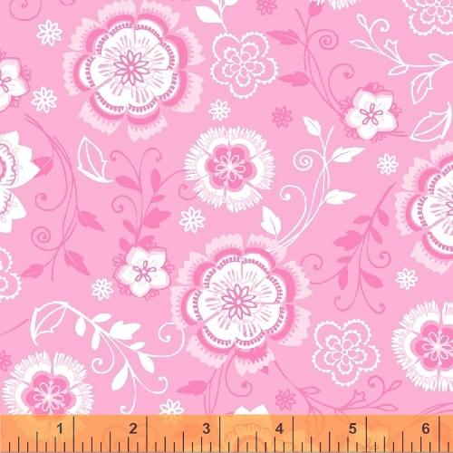WHM All A Flutter 48153-2 Pink - Cotton Fabric