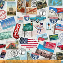 WHM American Road Trip 52334-X - Cotton Fabric