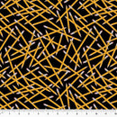 WHM BTS Pencils 49539-1 Black/Yellow - Cotton Fabric