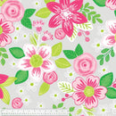 WHM Baum Winter Fleece Ventura Floral 50724-2 - Fleece Fabric