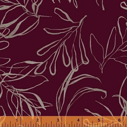 WHM Botany 50347-8 Plum - Cotton Fabric