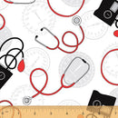 WHM Calling All Nurses 37304-2 - Cotton Fabric