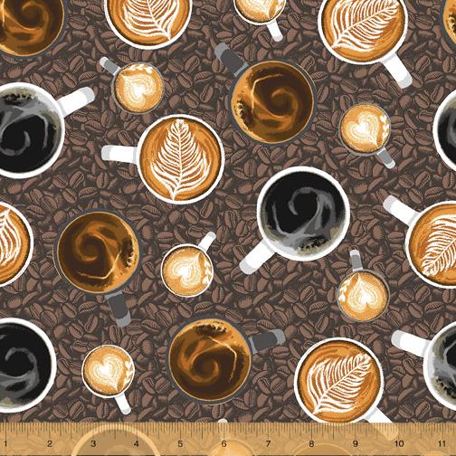 WHM Coffee Shop 52260-8 - Cotton Fabric