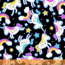 WHM Cubby Bear Flannel 50670-3 Black - Cotton Flannel Fabric