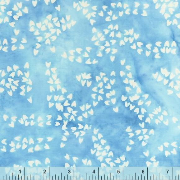WHM Emma - 2102Q-X Sky - Cotton Batik Fabric