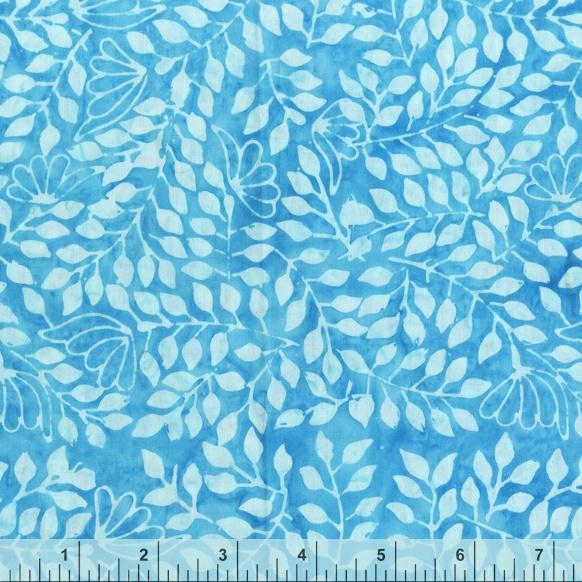 WHM Emma - 839Q-1 Blue - Cotton Batik Fabric