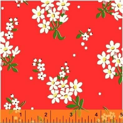 WHM Feedsack 41869-1 Red - Cotton Fabric