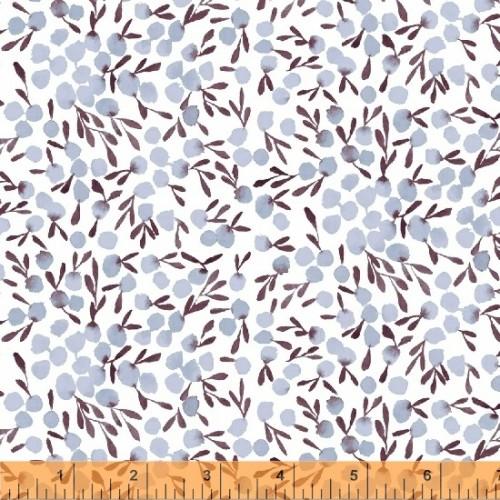 WHM Field Day 51276-7 Blue - Cotton Fabric