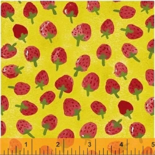 WHM Flower Pedals 41253-4 Yellow - Cotton Fabric