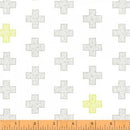 WHM Good Vibes Only 51102-2 White - Cotton Fabric