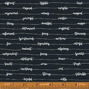 WHM Good Vibes Only 51103-1 Dark Navy - Cotton Fabric