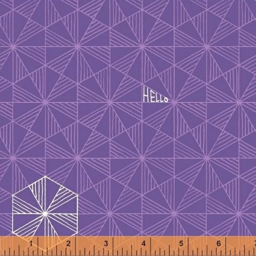 WHM Good Vibes Only 51108-22 Purple - Cotton Fabric