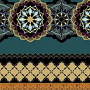 WHM Grand Illusion 51221M-3 Teal - Cotton Fabric