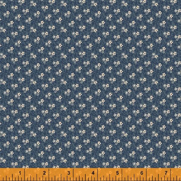 WHM Hudson 52951-7 Slate- Cotton Fabric