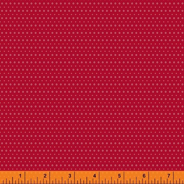 WHM Hudson 52953-5 Red- Cotton Fabric