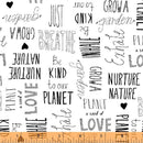 WHM Love the Earth, 51498-1 White - Cotton Fabric