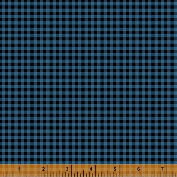 WHM Lumber Jack & Jane 52468-2 Blue - Cotton Fabric