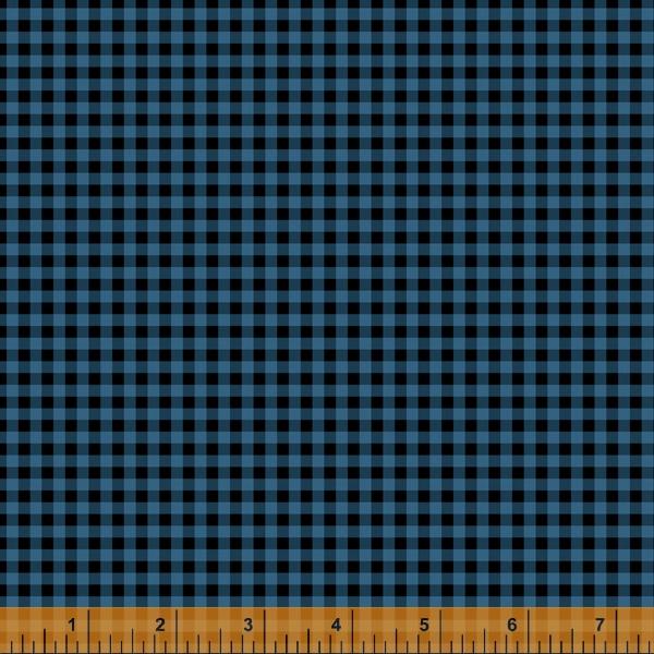 WHM Lumber Jack & Jane 52468-2 Blue - Cotton Fabric