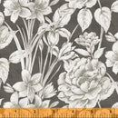 WHM Marguerite 51798-1 Gray Floral - Cotton Fabric
