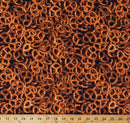 WHM One Of A Kind - Pretzels 50909-X Brown - Cotton Fabric