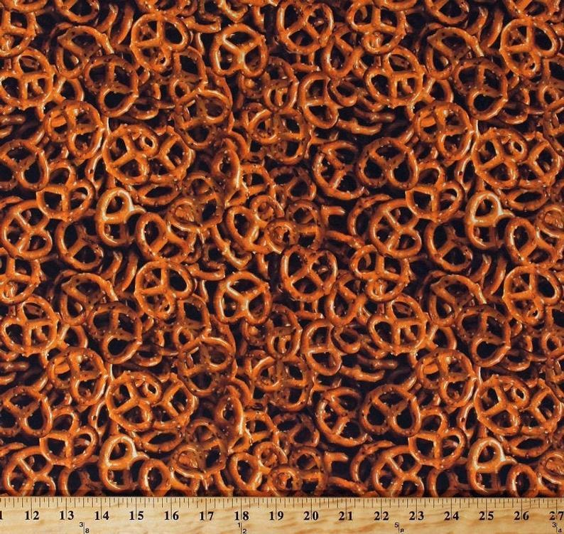 WHM One Of A Kind - Pretzels 50909-X Brown - Cotton Fabric